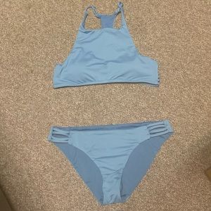 Roxy Strappy Love Blue Bikini Set